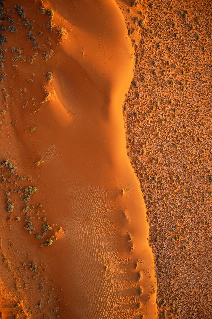 A photograph of the Namibia desert, photographed on a Namibia helicopter photo safari